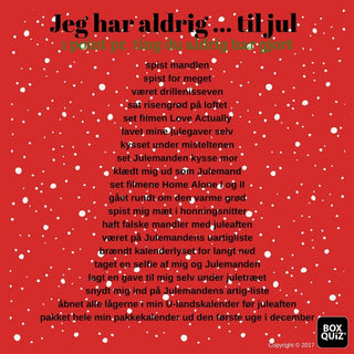 Jeg har aldrig ... til jul - Puslespilsbutikken i ❤️ af Helsingør