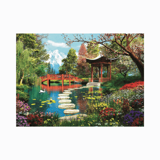 Clementoni 1000-Teile-Puzzle - Fuji Garden 