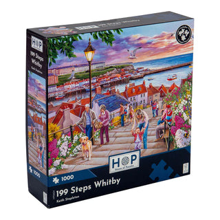 199 Steps Whitby 1000 Piece Jigsaw Puzzle by House of Puzzles