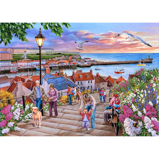 199 Steps Whitby 1000 Piece Jigsaw Puzzle by House of Puzzles