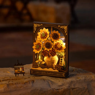 Golden Sunflower 3D-puslespil 266 brikker fra Robotime