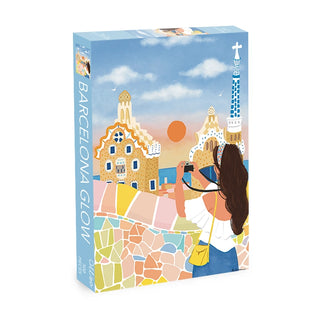 Barcelona Glow puslespil 500 brikker fra Olleo