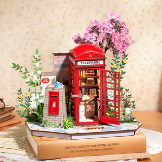 Blossom Book Booth 3D Puzzle 116 pieces from Robotime