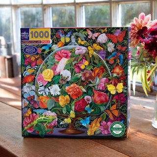 Butterfly Still Life 1000 piece puzzle from eeBoo 