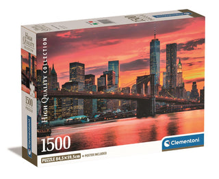 East River at Dusk Clementoni 1500 brikker puslespil