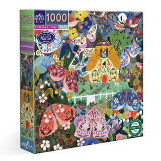 Cottage at Dusk 1000 piece puzzle from eeBoo