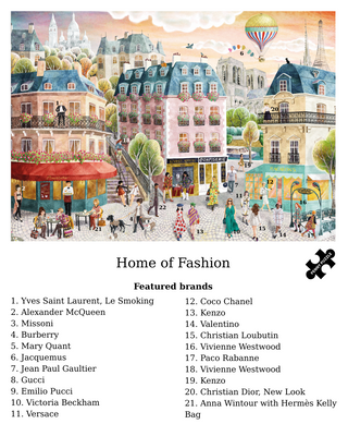Home of Fashion 1000 brikker Paris-puslespil fra Penny Puzzle