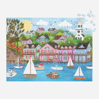 Galison 1000-Teile-Puzzle - Hafen am Meer 