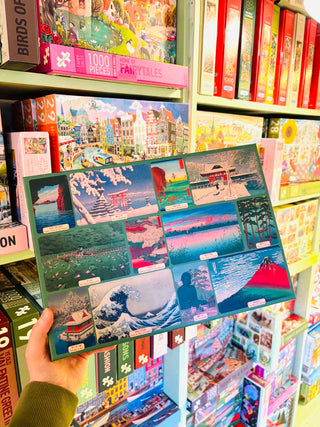Japanese Prints 1000 brikker vintage puslespil fra Penny Puzzle
