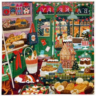 Holiday Bakery 1000 piece Christmas puzzle from eeBoo 