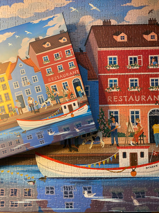 Nyhavn 1000 brikker Københavnpuslespil fra Penny Puzzle