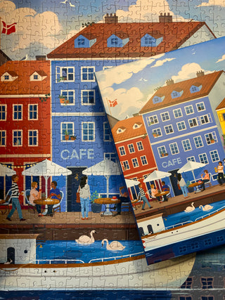 Nyhavn 1000 brikker Københavnpuslespil fra Penny Puzzle