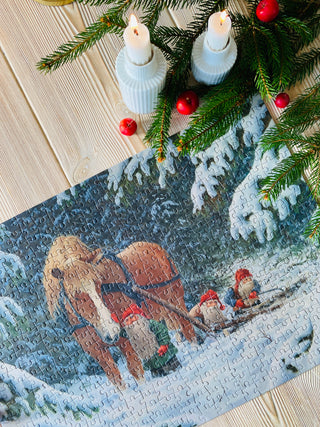 Into the Woods 500 piece Christmas puzzle from Penny Puzzle
