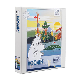 1000 piece puzzle - Moomin on Fishing Bridge 