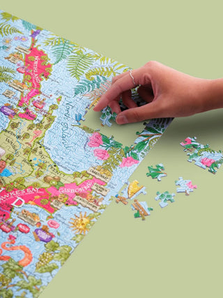 New Zealand Wine Puzzle 1000 Pieces Water &amp; Wines