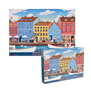Nyhavn 1000 brikker Københavnpuslespil fra Penny Puzzle