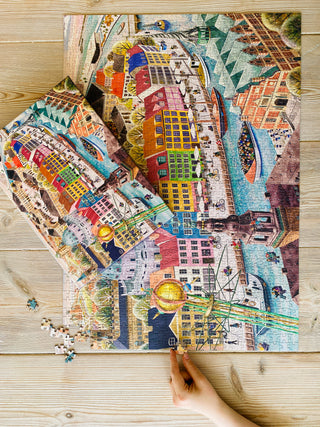 Kopenhagen-Puzzle „Haus eines Königs“, 1000 Teile von Penny Puzzle