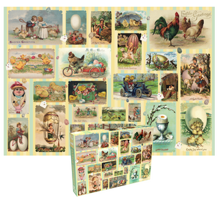 Ye Old Easter Greetings 1000 brikker påskepuslespil fra Penny Puzzle