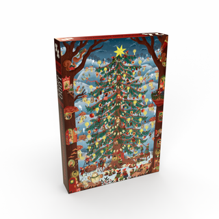 Weihnachtspuzzle „Wald“ mit 1000 Teilen von Penny Puzzle