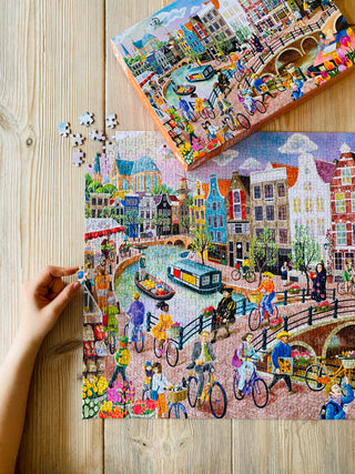 Home of Canals 1000 brikker puslespil fra Penny Puzzle | Amsterdam puslespil