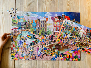 Home of Canals 1000 brikker puslespil fra Penny Puzzle | Amsterdam puslespil