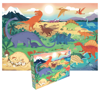 Dino World 100 XL brikker børnepuslespil +5 år fra Penny Puzzle