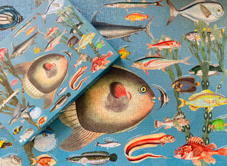 Exotische Fische, 1000-teiliges Vintage-Puzzle von Penny Puzzle