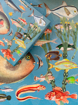 Exotische Fische, 1000-teiliges Vintage-Puzzle von Penny Puzzle