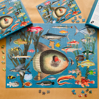 Exotische Fische, 1000-teiliges Vintage-Puzzle von Penny Puzzle