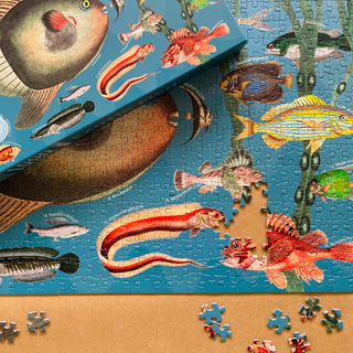 Exotische Fische, 1000-teiliges Vintage-Puzzle von Penny Puzzle