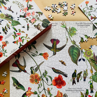 Birds and Nectar 1000 piece vintage puzzle Penny Puzzle 