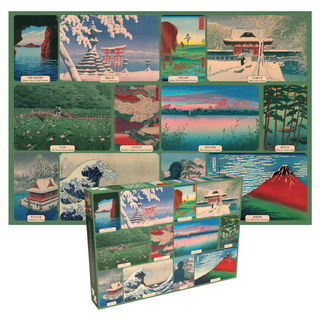 Japanese Prints 1000 brikker vintage puslespil fra Penny Puzzle