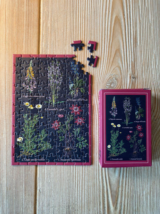 The Wild Herbarium 99-piece mini-puzzle from Penny Puzzle