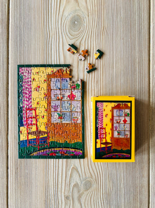 KITCHEN CABINET mini jigsaw puzzle 99 pieces from Penny Puzzle