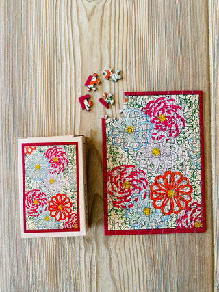 Flower Wheels minipuslespil 99 brikker fra Penny Puzzle