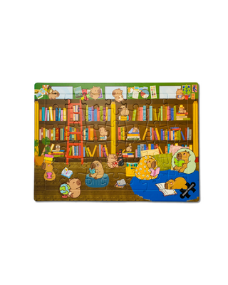 At The Library - 42 piece children's puzzle +3 years from Penny Puzzle