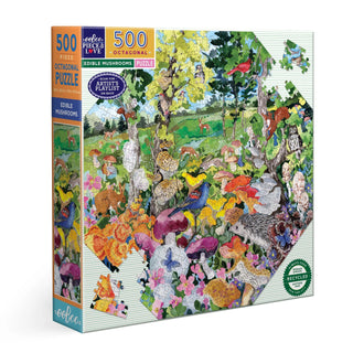Essbare Pilze 500-teiliges 8-seitiges Puzzle von eeBoo 