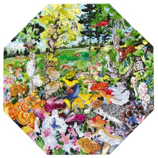 Essbare Pilze 500-teiliges 8-seitiges Puzzle von eeBoo 