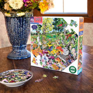 Essbare Pilze 500-teiliges 8-seitiges Puzzle von eeBoo 