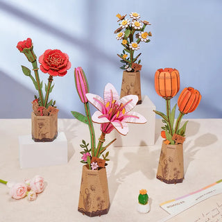 Pink Lily 124 Teile 3D-Puzzle von Robotime