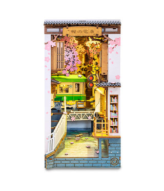 Sakura Densya Book Nook 340 brikker 3D-puslespil