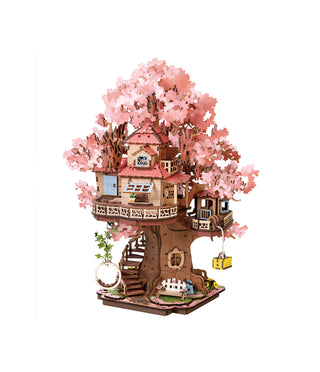Sakura Tree House Book Nook 535 Pieces 3D Puzzle