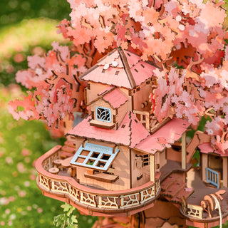 Sakura Tree House Book Nook 535 Pieces 3D Puzzle