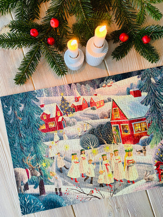 Santa Lucia 500 piece Christmas puzzle from Penny Puzzle