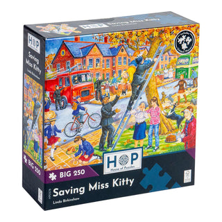 Saving Miss Kitty puslespil 250 XL brikker fra House of Puzzles