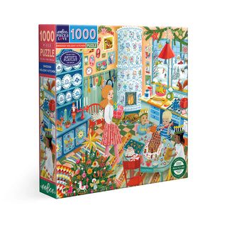 Schwedische Weihnachtsküche 1000-teiliges Weihnachtspuzzle von eeBoo 