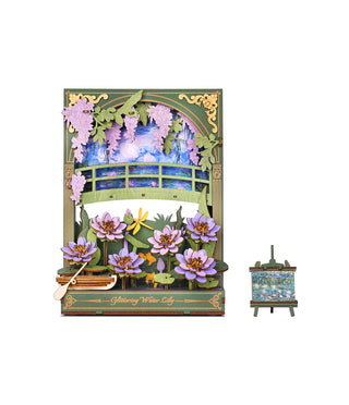 Glittering Water Lily 3D Puzzle 237 pieces from Robotime