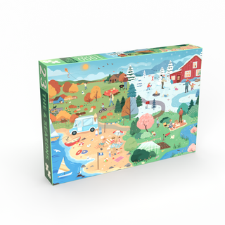 Das 4 Jahreszeiten 1000 Teile Puzzle von Penny Puzzle 