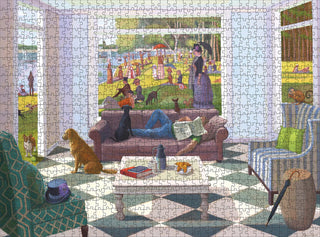 Das 1000-teilige Puzzle „The Sunday Paper“ von Pomegranate