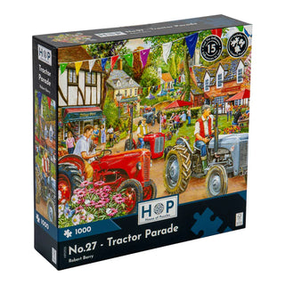 Traktorenparade-Puzzle mit 1000 Teilen von House of Puzzles 